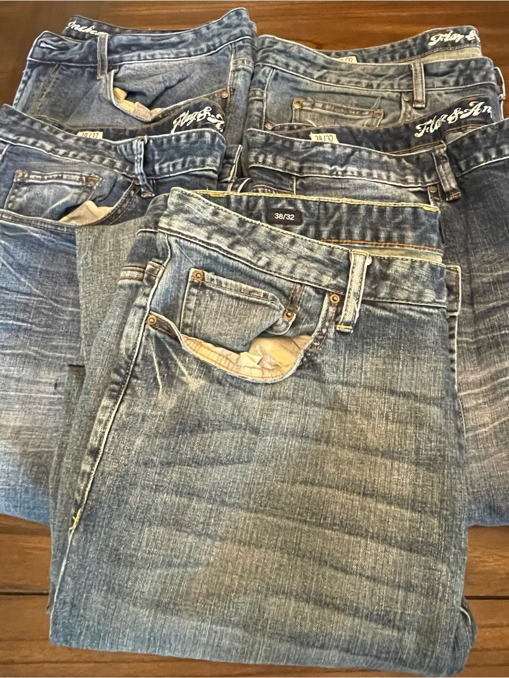 Flag & Anthem Men's Jeans 38/32 Bundle (5 pairs)